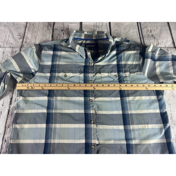 Patagonia Button Down Blue Mens XL Shirt - Picture 1 of 5